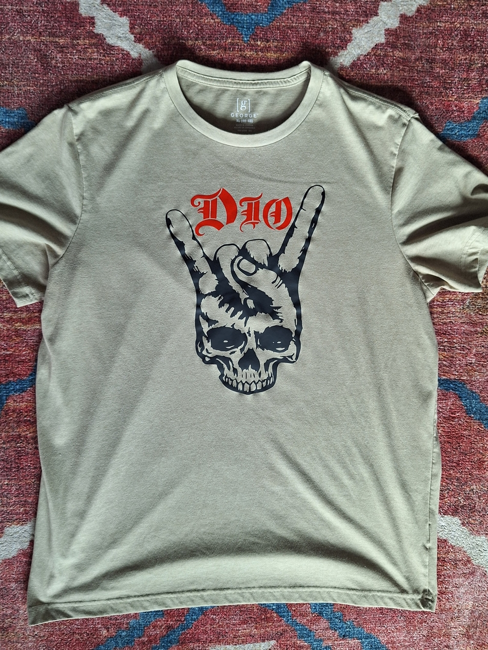 *Rare* Custom made Heavy Metal band DIO tee skull Hand Tee